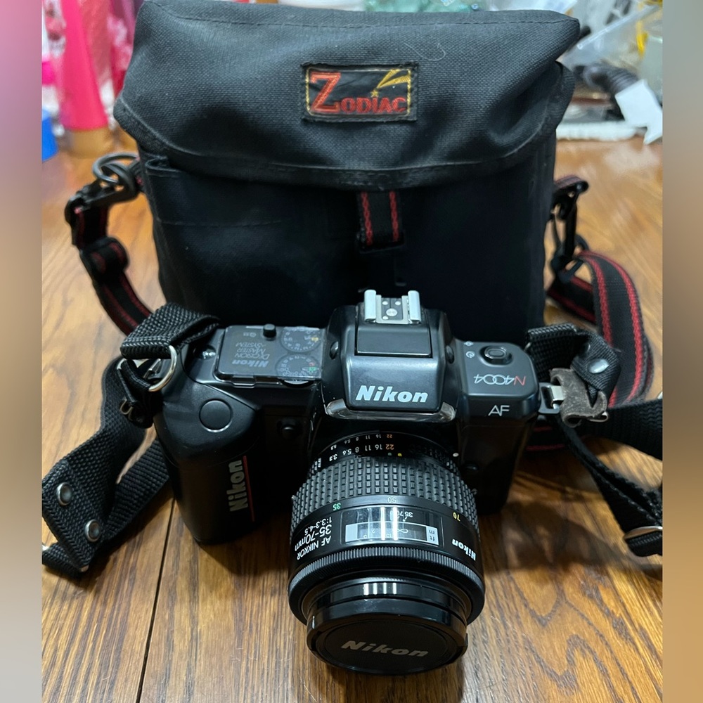 Nikon N4004 Film Camera with Zodiac Bag